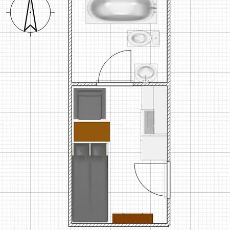 Apartment No 6 Fuer Radtouristen Und Geschaeftsreisende Mit Eigenem Bad Im Dg Апартаменты *